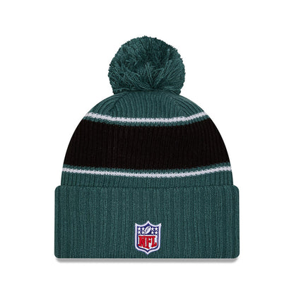 Philadelphia Eagles New Era 2024 Sideline Sport Cuffed Knit Hat with Toque