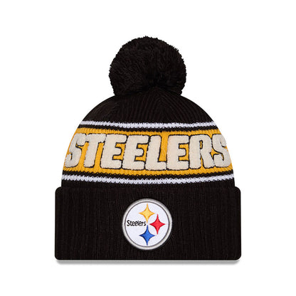 Pittsburgh Steelers New Era 2024 Sideline Sport Cuffed Knit Hat with Toque