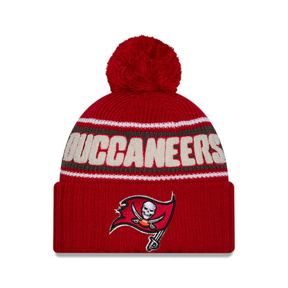 Tampa Bay Buccaneers New Era 2024 Sideline Sport Cuffed Knit Hat with Toque - Pro League Sports Collectibles Inc.