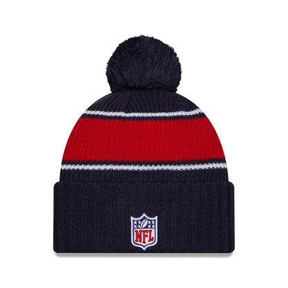 New England Patriots New Era 2024 Sideline Sport Cuffed Knit Hat with Toque