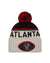 Atlanta Falcons 2024 New Era NFL Sideline Historic Cuffed Pom Knit - Cream