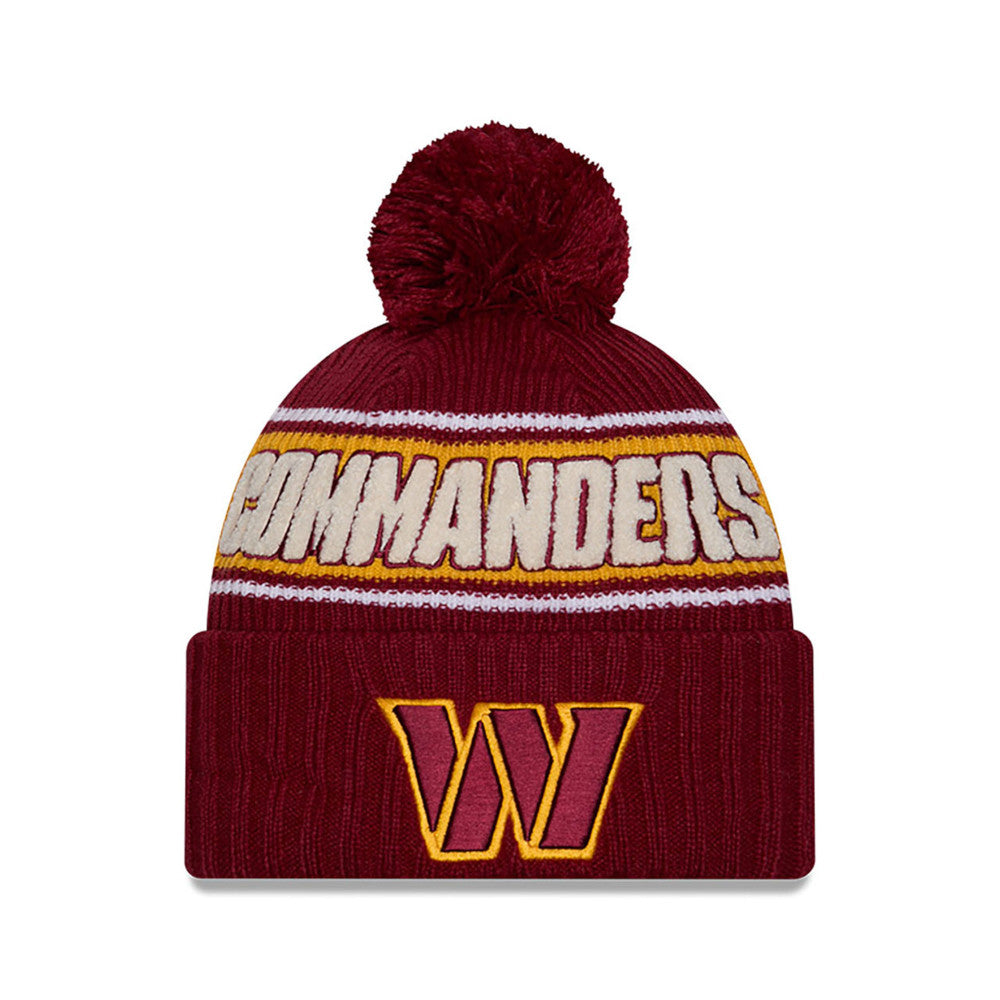 Washington Commanders New Era 2024 Sideline Sport Cuffed Knit Hat with Toque