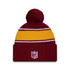 Washington Commanders New Era 2024 Sideline Sport Cuffed Knit Hat with Toque