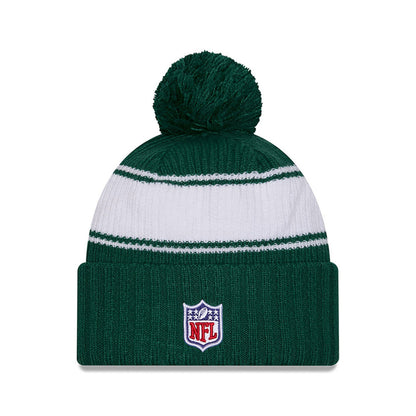 New York Jets New Era 2024 Sideline Sport Cuffed Knit Hat with Toque - Pro League Sports Collectibles Inc.