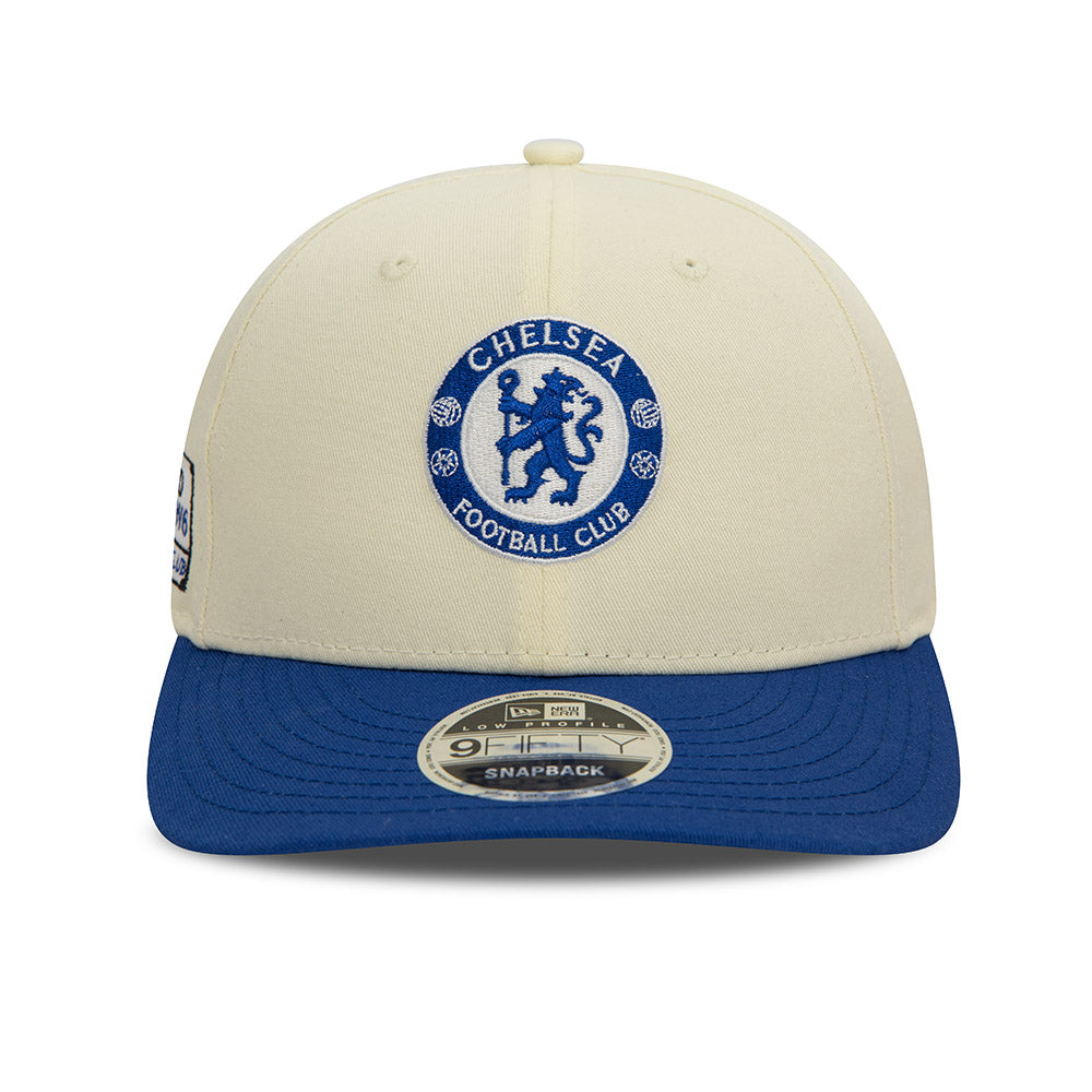 Chelsea FC Lion Crest SW6 White Low Profile 9FIFTY Snapback Hat