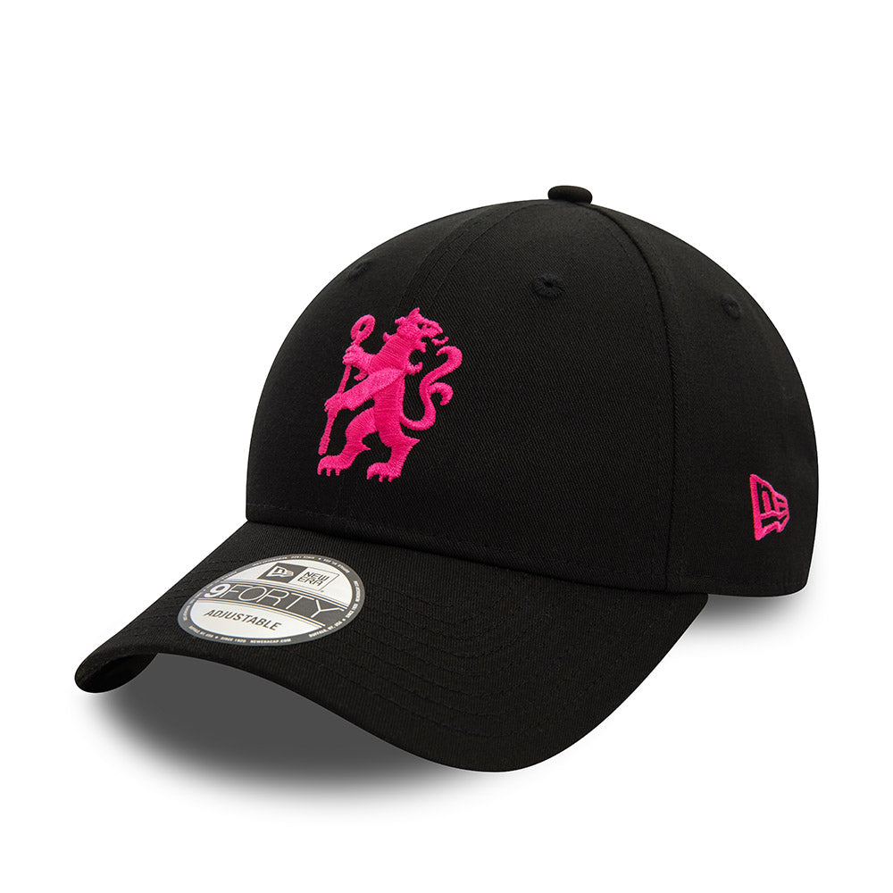 Chelsea New Era Black / Pink 9FORTY Adjustable Hat - Pro League Sports Collectibles Inc.