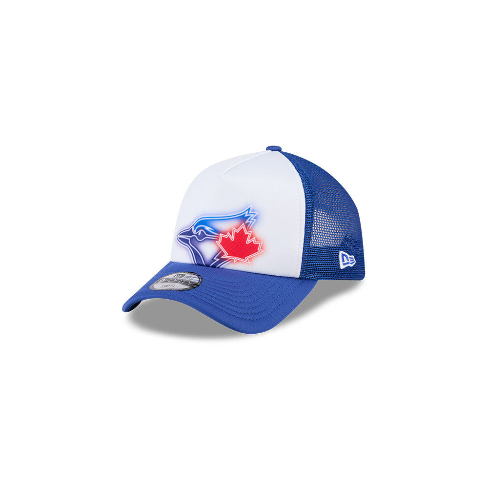 Youth Toronto Blue Jays New Era Painted A-Frame 9FORTY Trucker Adjustable Hat