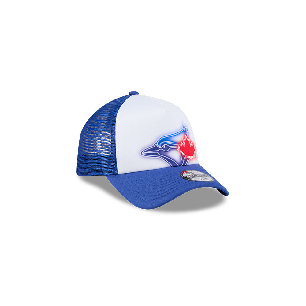 Youth Toronto Blue Jays New Era Painted A-Frame 9FORTY Trucker Adjustable Hat