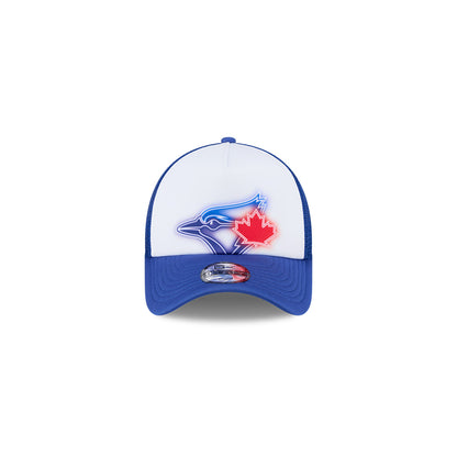 Youth Toronto Blue Jays New Era Painted A-Frame 9FORTY Trucker Adjustable Hat