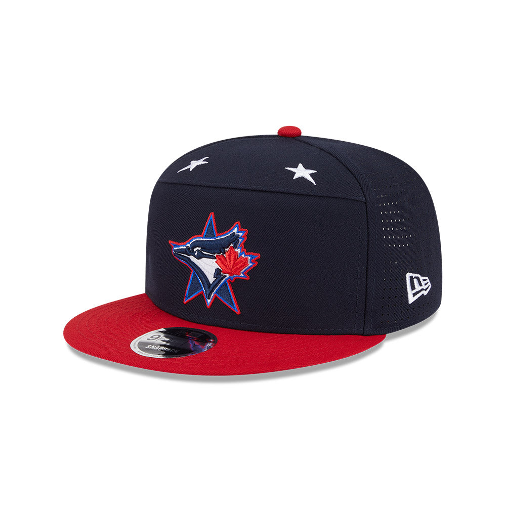 Toronto Blue Jays 2025 All-Star Games 9FIFTY 2-Tone Split Panel New Era Snapback Hat - Black/Red