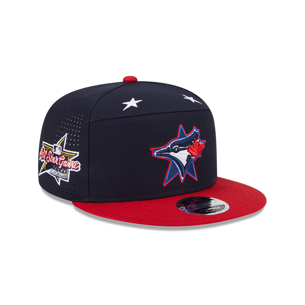 Toronto Blue Jays 2025 All-Star Games 9FIFTY 2-Tone Split Panel New Era Snapback Hat - Black/Red