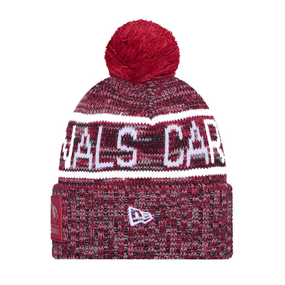 Arizona Cardinals New Era 2025 Sideline Cold Weather Cuffed Knit Hat with Pom