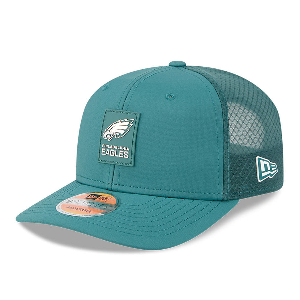 Philadelphia Eagles Green New Era 9Seventy 2025 NFL Sideline Performance Collection Snapback Adjustable Hat