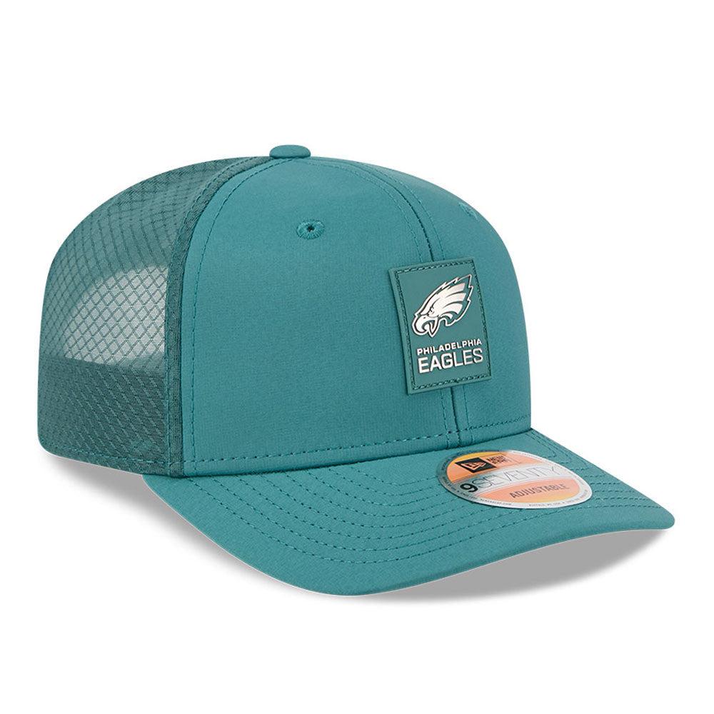 Philadelphia Eagles Green New Era 9Seventy 2025 NFL Sideline Performance Collection Snapback Adjustable Hat