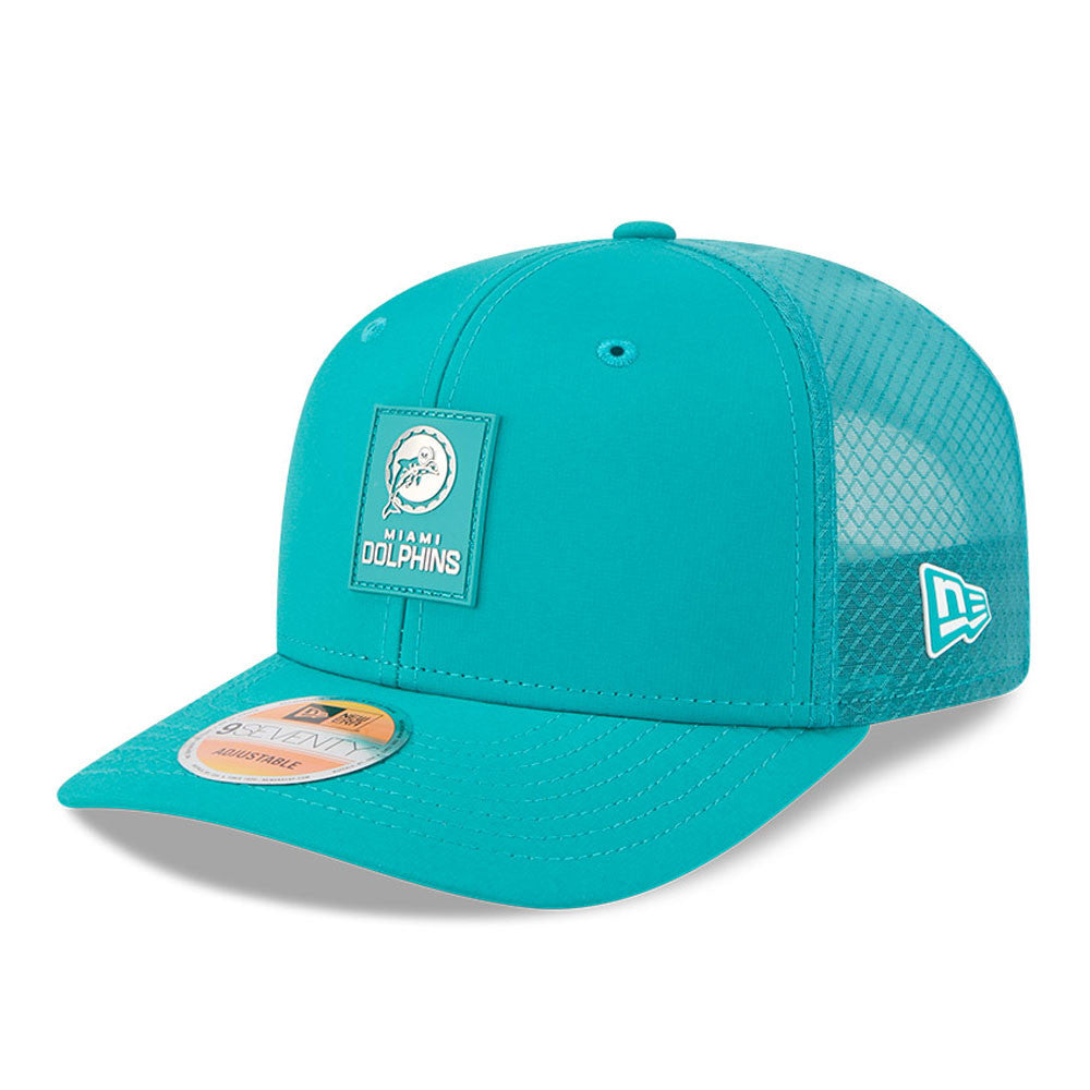 Miami Dolphins Retro New Era 9Seventy 2025 NFL Sideline Performance Collection Snapback Adjustable Hat