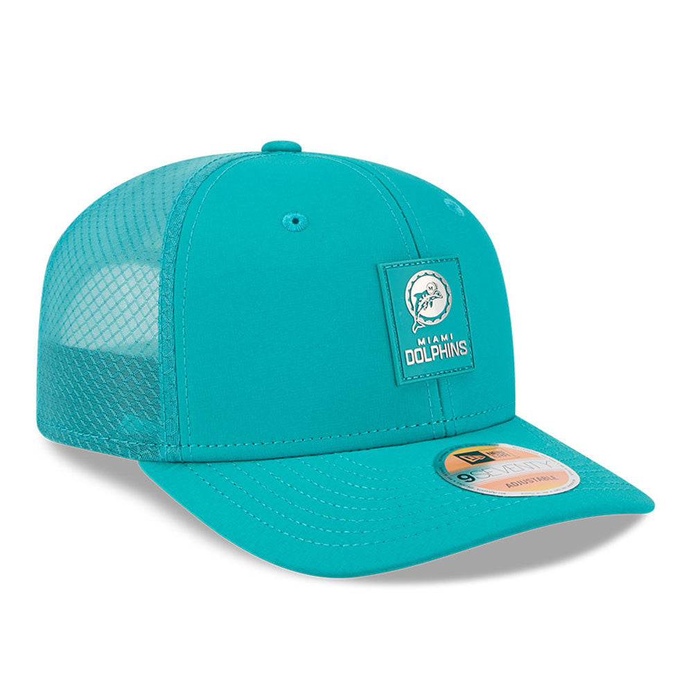 Miami Dolphins Retro New Era 9Seventy 2025 NFL Sideline Performance Collection Snapback Adjustable Hat