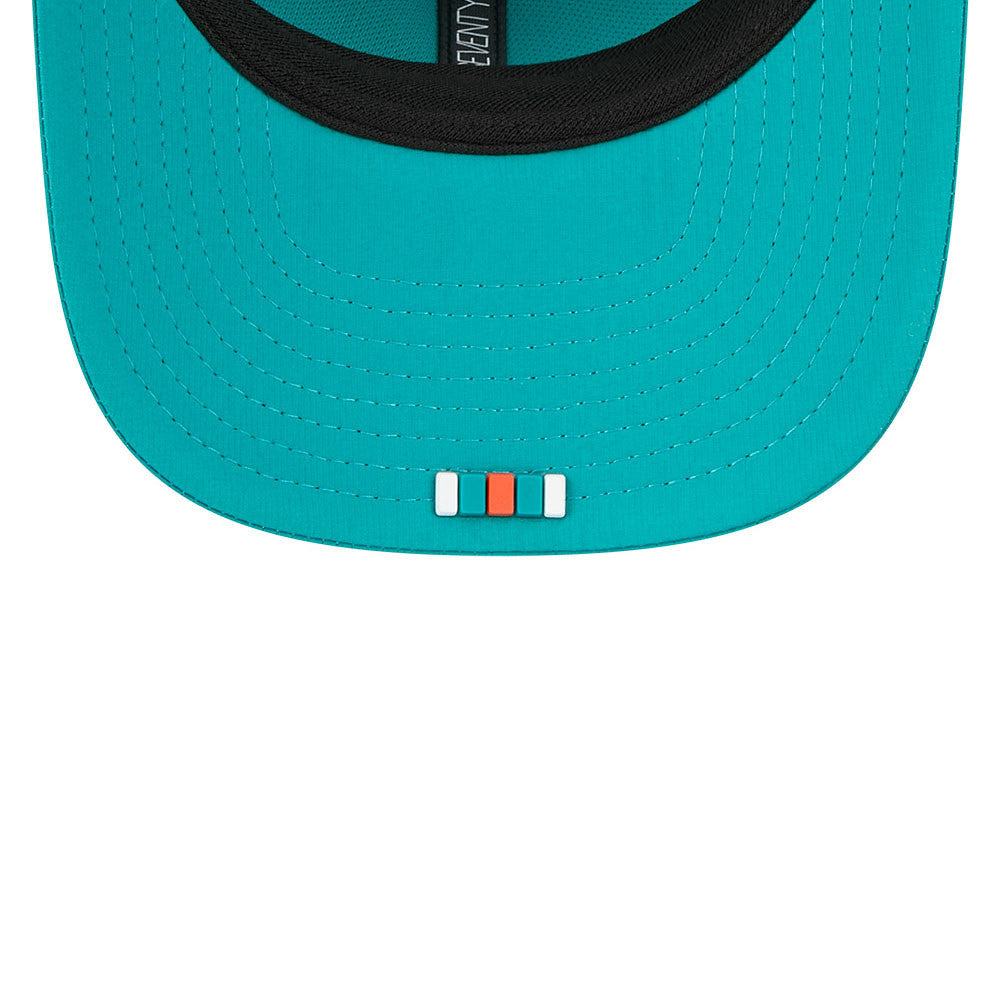 Miami Dolphins Retro New Era 9Seventy 2025 NFL Sideline Performance Collection Snapback Adjustable Hat
