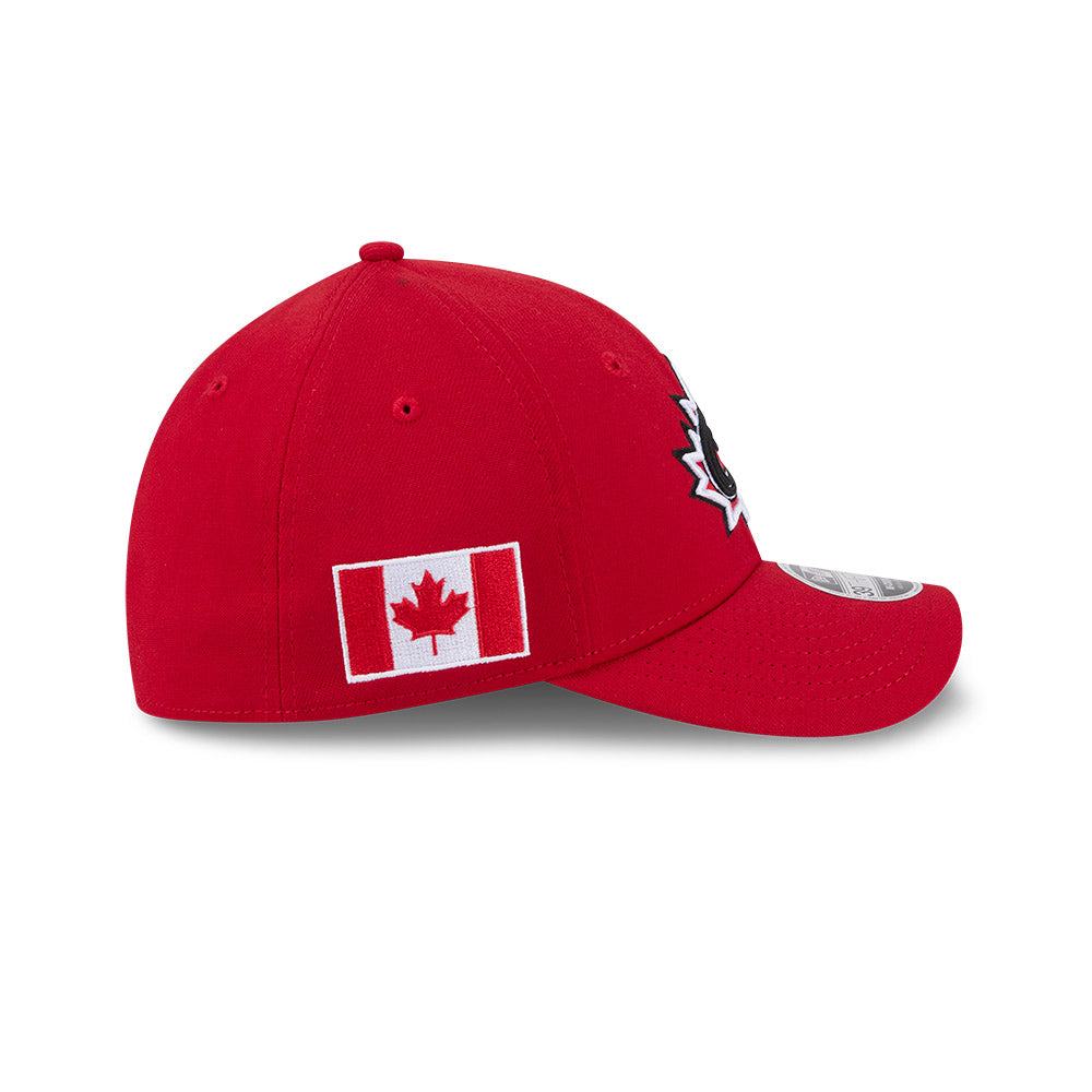 Canada Baseball New Era Red 2026 World Baseball Classic M-Crown 39THIRTY Flex Hat