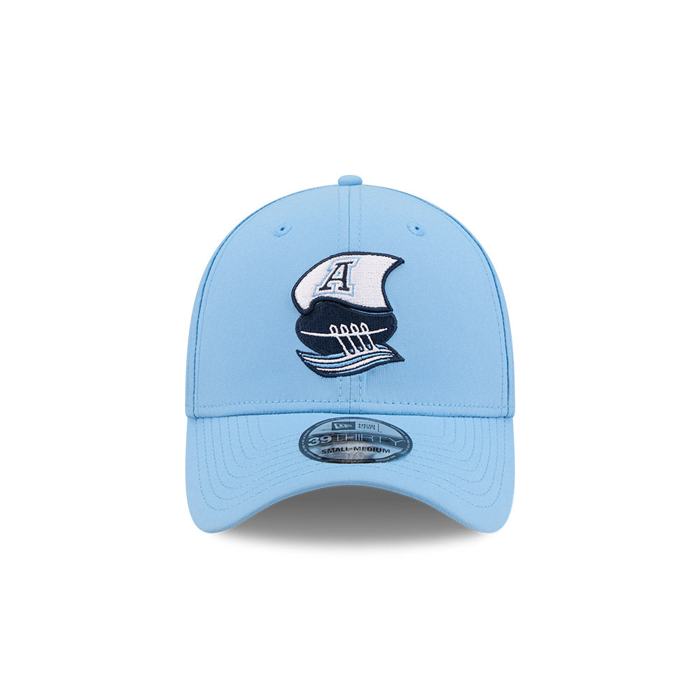 Toronto Argonauts CFL New Era 2026 On-field Sideline 39Thirty Flexfit Hat - Baby Blue