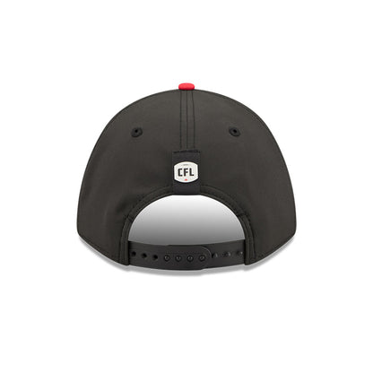 Calgary Stampeders CFL 2026 New Era On-Field Side Line 9FORTY M-Crown A- Frame Adjustable Hat - 2 Tone Black/Red