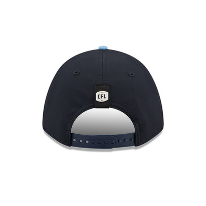 Toronto Argonauts CFL 2026 New Era On-Field Side Line 9FORTY M-Crown A- Frame Adjustable Hat - 2 Tone Black/Sky Blue