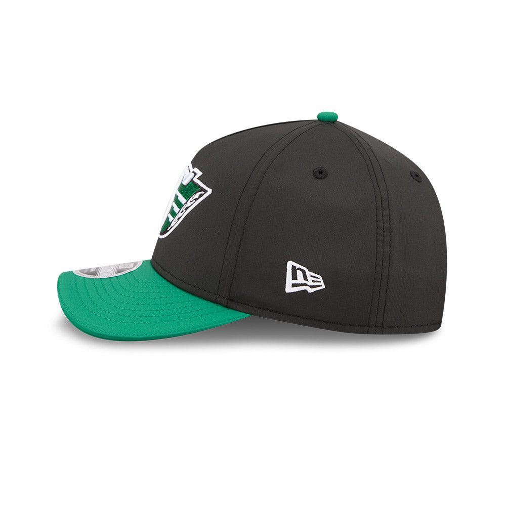 Saskatchewan Roughriders CFL 2026 New Era On-Field Side Line 9FORTY M-Crown A- Frame Adjustable Hat - 2 Tone Black/Green