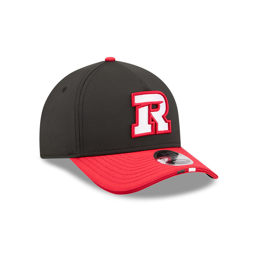 Ottawa RedBlacks CFL 2026 New Era On-Field Side Line 9FORTY M-Crown A- Frame Adjustable Hat - 2 Tone Black/Red