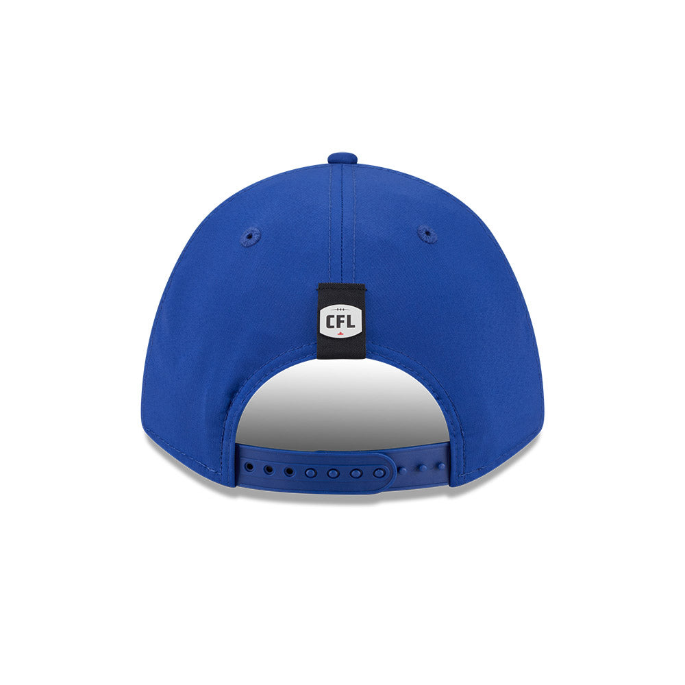 Winnipeg Blue Bombers CFL 2026 New Era On-Field Side Line 9FORTY M-Crown A-Frame Adjustable Hat - Blue