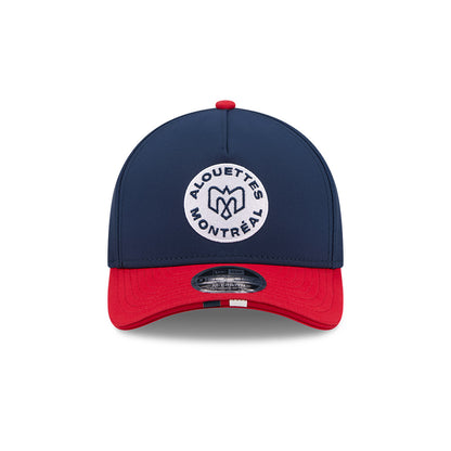 Montreal Alouettes CFL 2026 New Era On-Field Side Line 9FORTY M-Crown A- Frame Adjustable Hat - 2 Tone Navy/Red