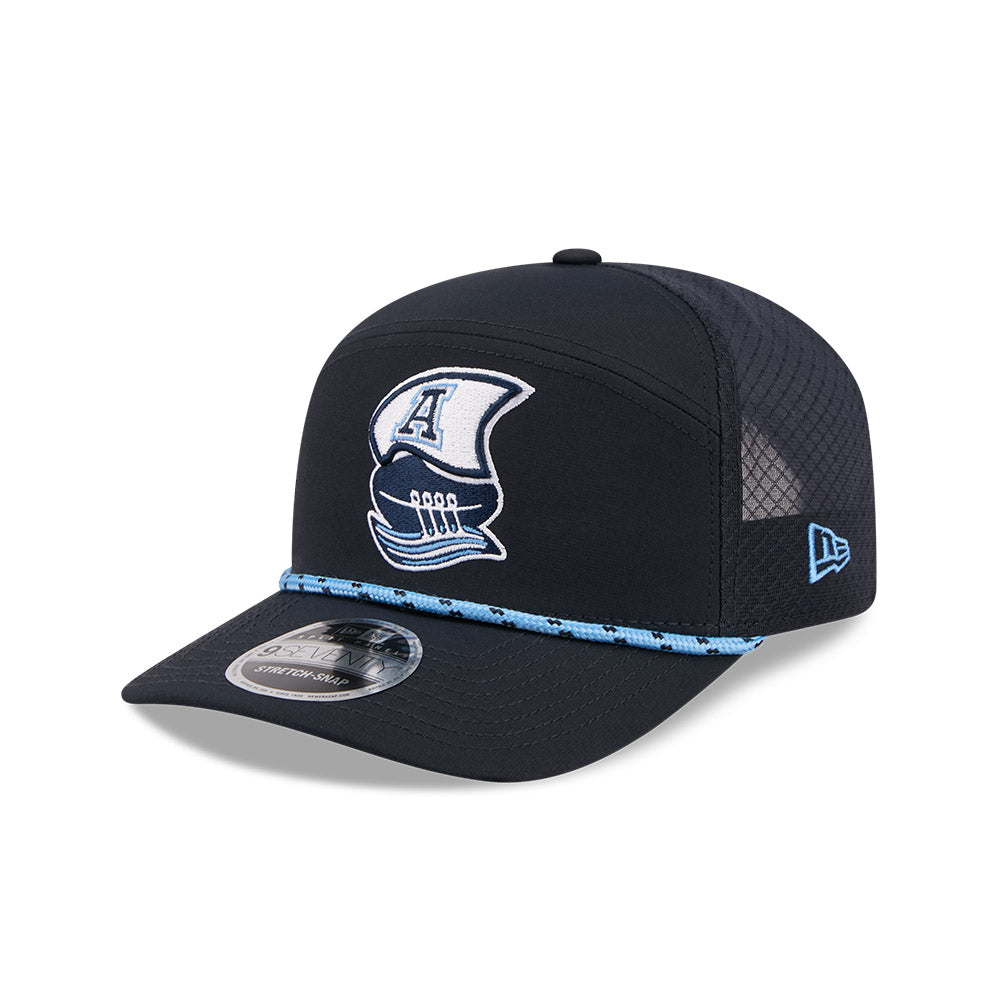 Toronto Argonauts CFL 2026 New Era On-Field Training Rope 9SEVENTY Stretch-Snap Hat - Black