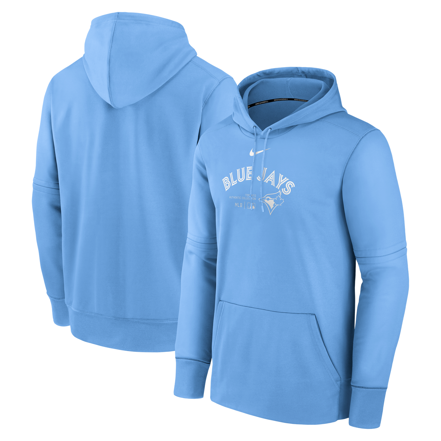 Toronto Blue Jays Nike Authentic Practice Performance Pullover Hoodie - Horizon Blue - Pro League Sports Collectibles Inc.