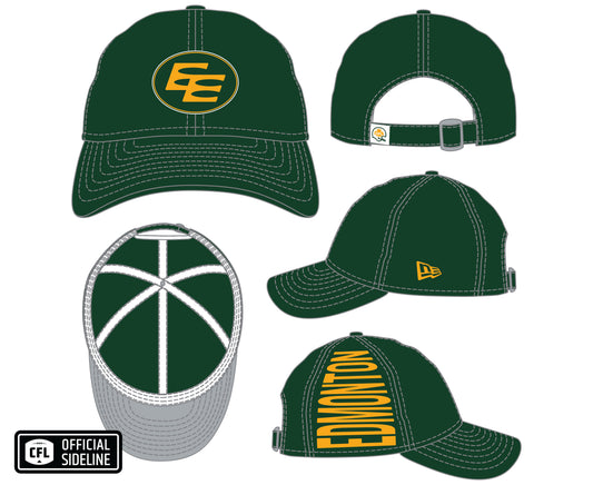 Edmonton Elks CFL New Era 2026 Retro Turf Traditions 9Twenty Adjustable Hat - Green