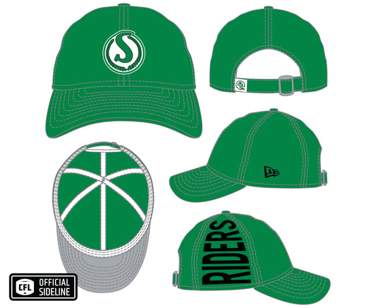 Saskatchewan Roughriders CFL New Era 2026 Retro Turf Traditions 9Twenty Adjustable Hat - Green