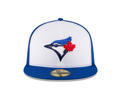 Toronto Blue Jays New Era White Front Alternate 3 - 50th Season Anniversary 59FIFTY Fitted Hat with Embroidered Patch