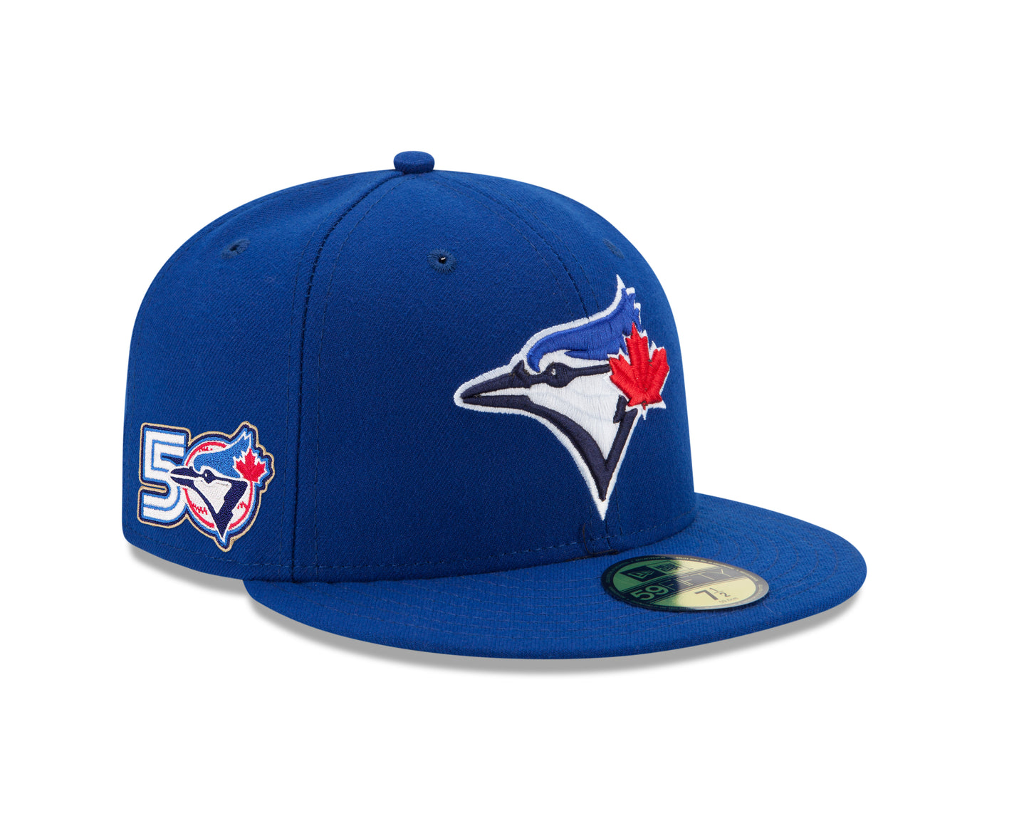 Youth Toronto Blue Jays New Era Game Rush Blue 50th Anniversary 59FIFTY Fitted Hat