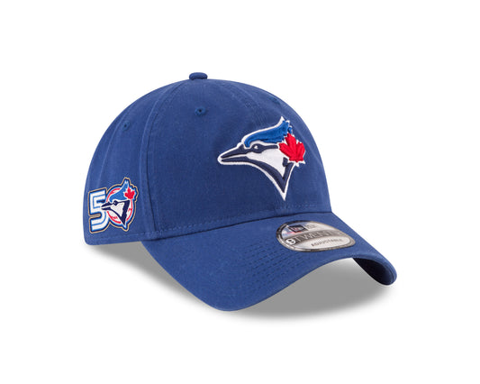 Toronto Blue Jays New Era 50th Season Anniversary On-Field 9TWENTY Rush Blue Adjustable Hat