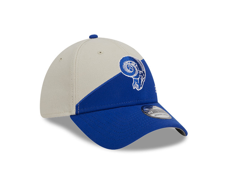 Los Angeles Rams New Era 2023 Historic Sideline 39THIRTY Flex Hat - Cream/Royal - Pro League Sports Collectibles Inc.