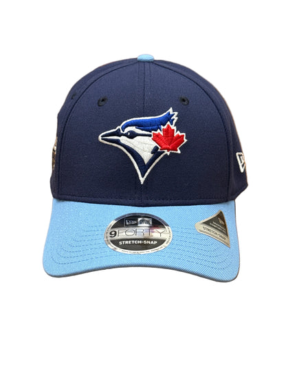 Toronto Blue Jays New Era Navy 2-Tone 2025 World Series Side Patch 9FORTY Stretch-Snap Hat