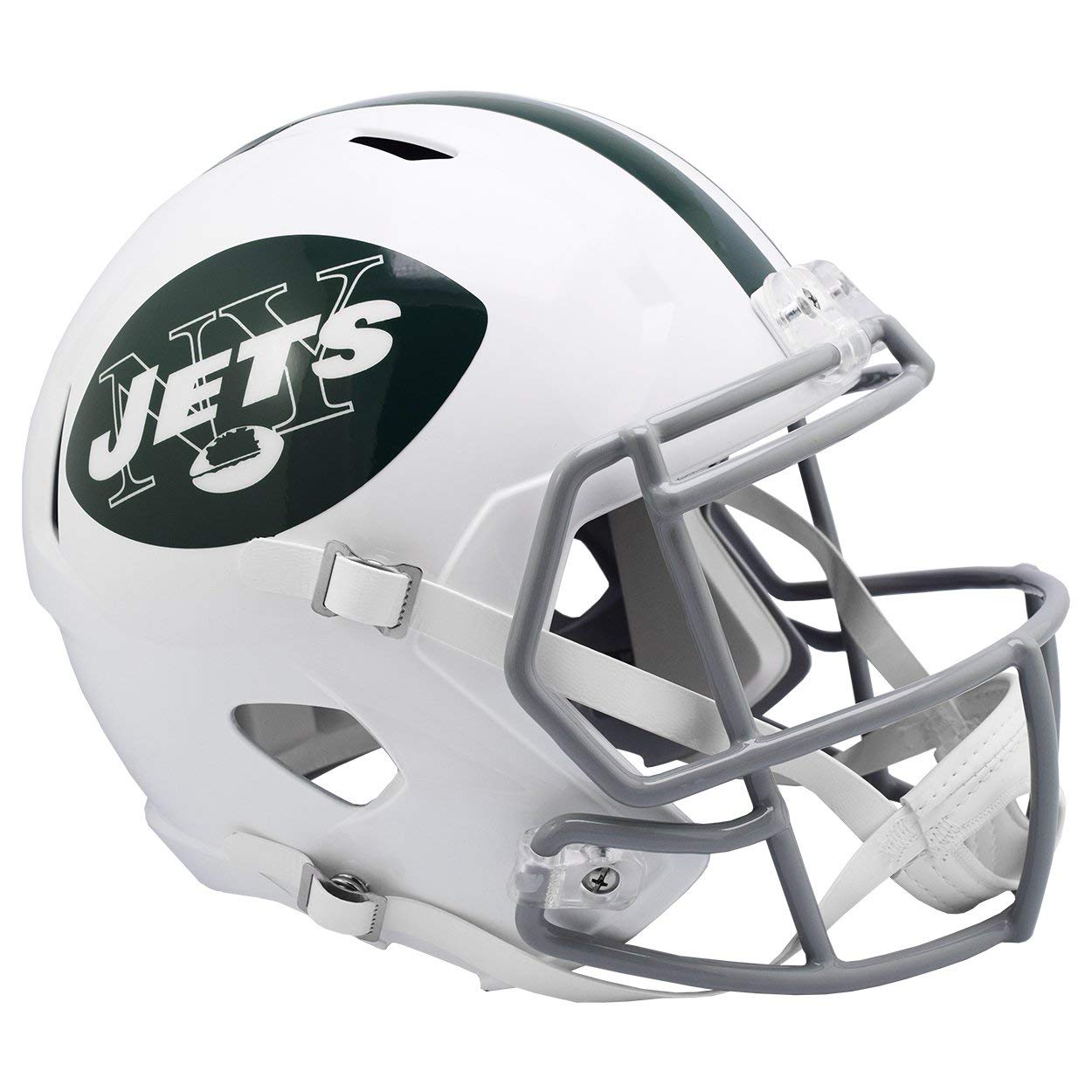 New York Jets NFL Riddell 2024 Speed White Alternate 2 Mini Football Helmet