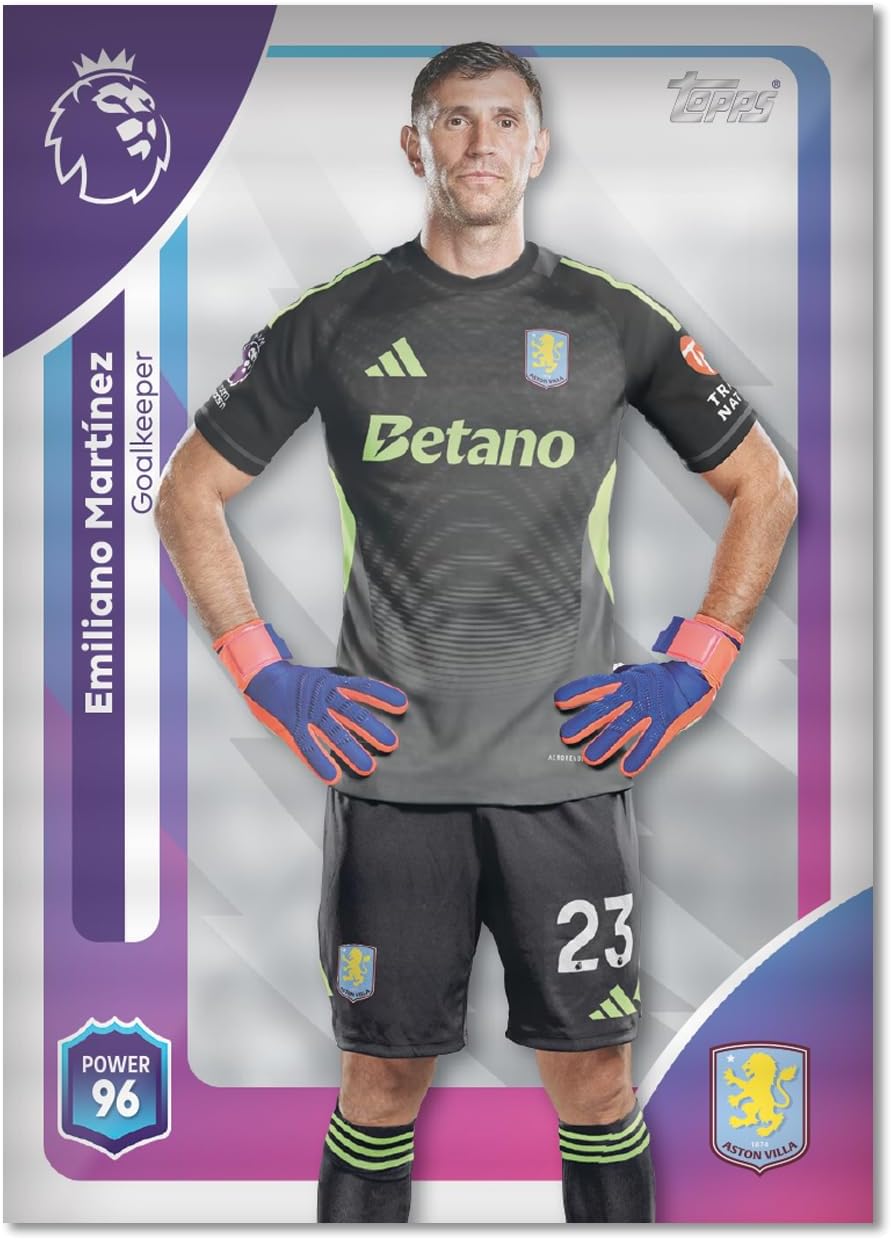 2026 TOPPS Premier League Premium Trading Cards 40 Cards + 3 Classic Limited Cards Starter Pack