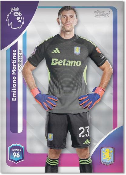 2026 TOPPS Premier League Premium Trading Cards 40 Cards + 3 Classic Limited Cards Starter Pack