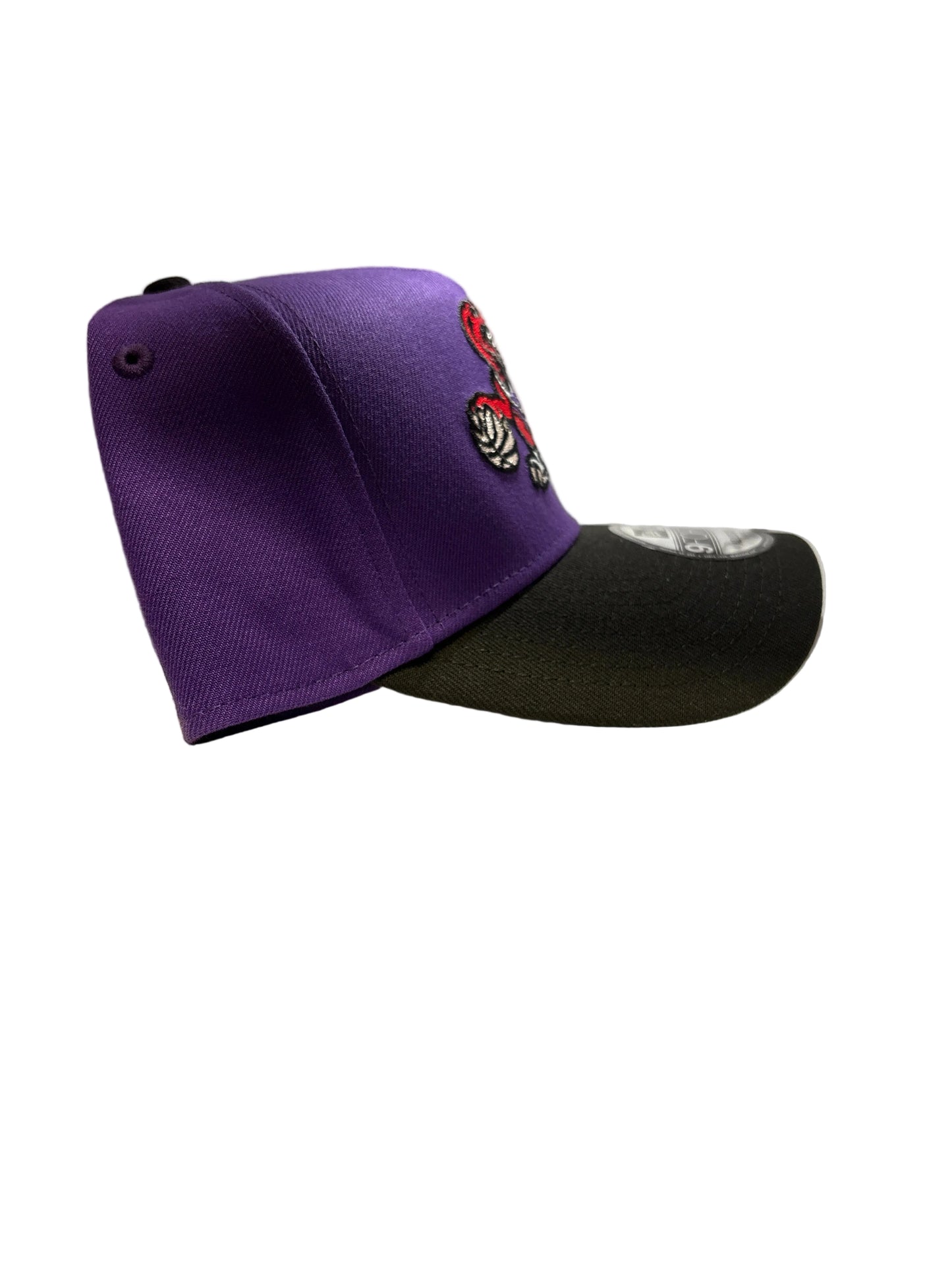 Toronto Raptors New Era Retro OG Raptor 9FORTY A-Frame Adjustable Hat - Purple/Black