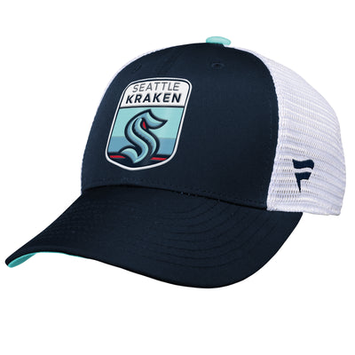 Youth Seattle Kraken Fanatics Branded 2023 NHL Draft On Stage Trucker Adjustable Hat - Pro League Sports Collectibles Inc.