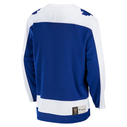 Toronto Maple Leafs Vintage Fanatics Branded Blue Premier Breakaway Jersey - Blank - Pro League Sports Collectibles Inc.