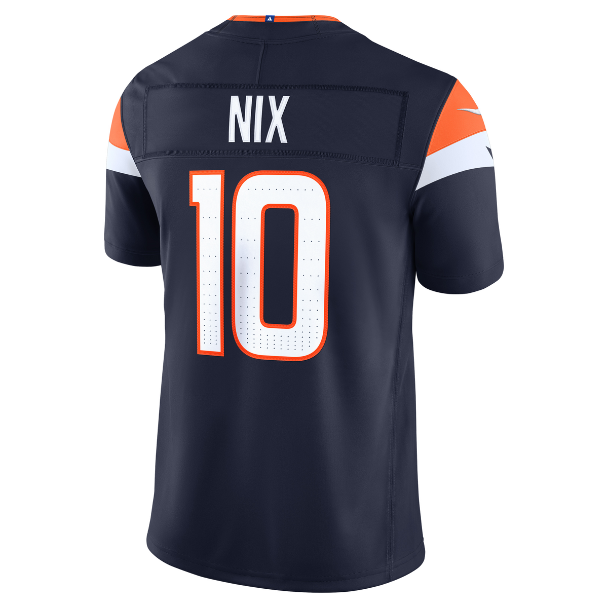 Bo Nix #10 Denver Broncos Nike Team Vapor F.U.S.E. Stitched Limited Jersey - Navy