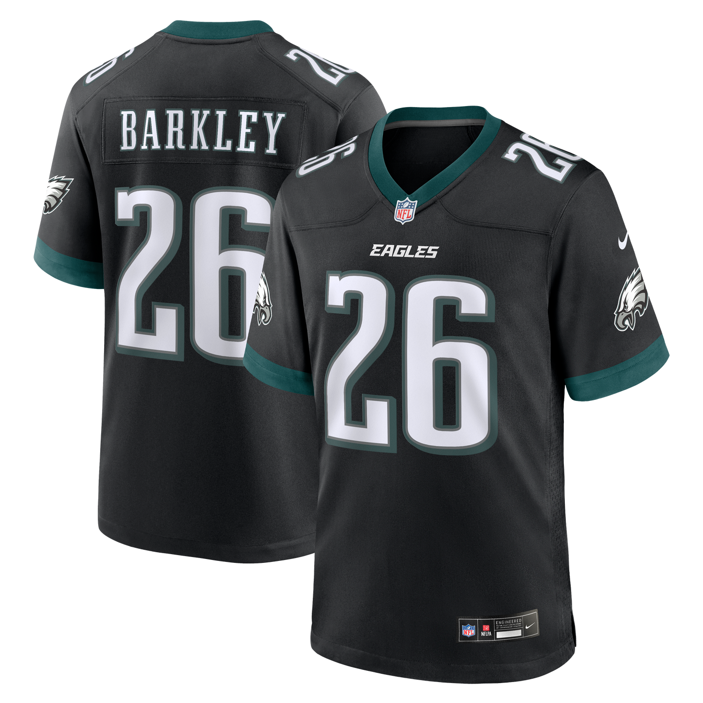 Saquon Barkley #26 Philadelphia Eagles Nike Game Jersey - Alternate Black