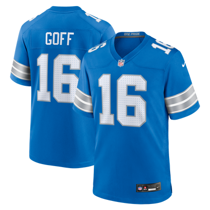 Jared Goff #16 Detroit Lions Nike Game Jersey - Blue - Pro League Sports Collectibles Inc.