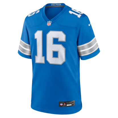 Jared Goff #16 Detroit Lions Nike Game Jersey - Blue - Pro League Sports Collectibles Inc.