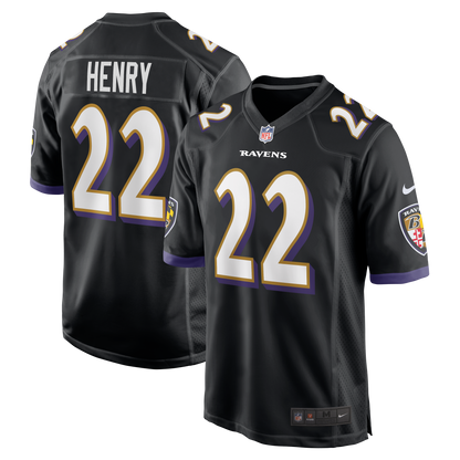 Derrick Henry #22 Baltimore Ravens Nike Game Jersey - Black