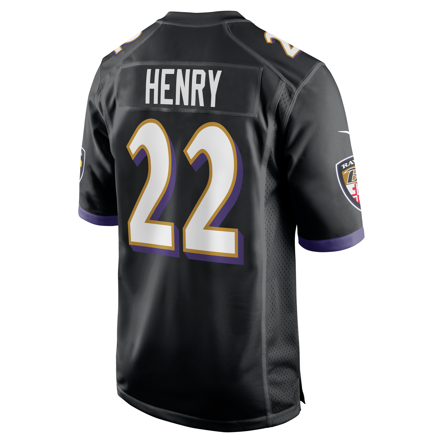 Derrick Henry #22 Baltimore Ravens Nike Game Jersey - Black